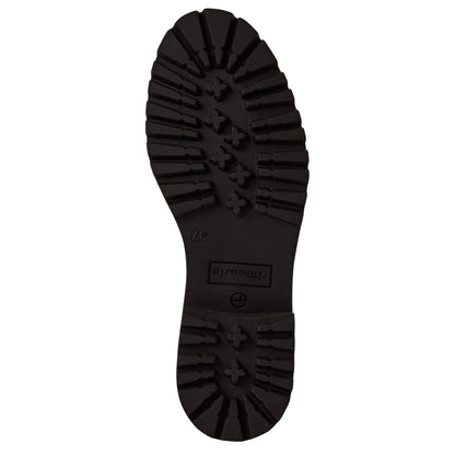 Tamaris Womens Taupe Brown Leather Classic High Chelsea Ankle Boots