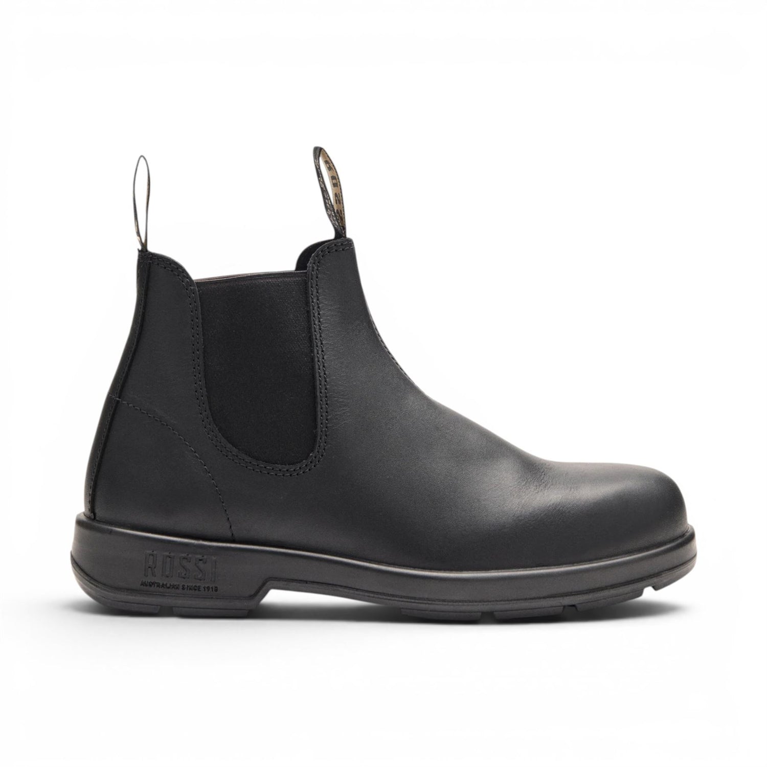 Rossi 404 Black Leather Outdoor Chelsea Boots - Spinifex