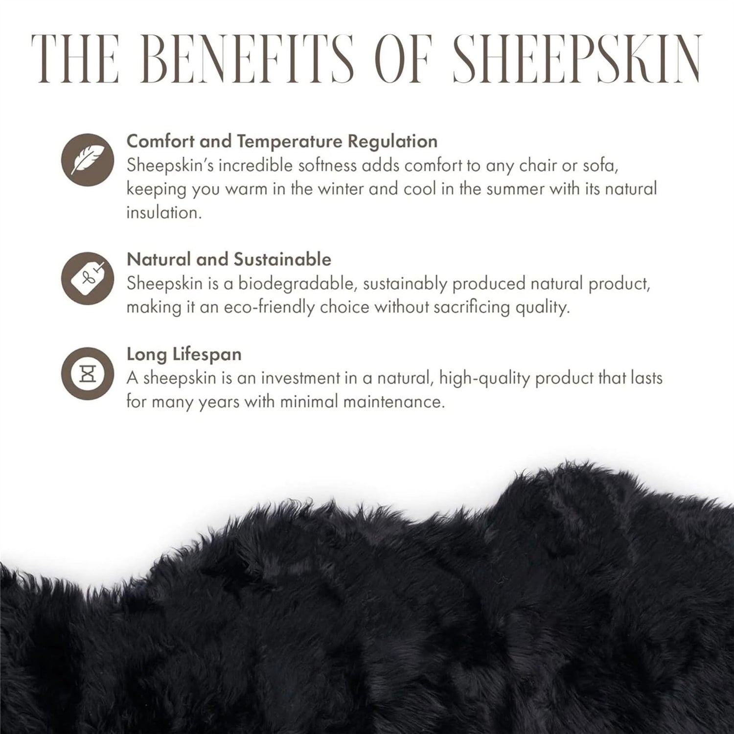 Genuine Sheepskin Quad Natural Fluffy Silky Soft Real Wool Rug