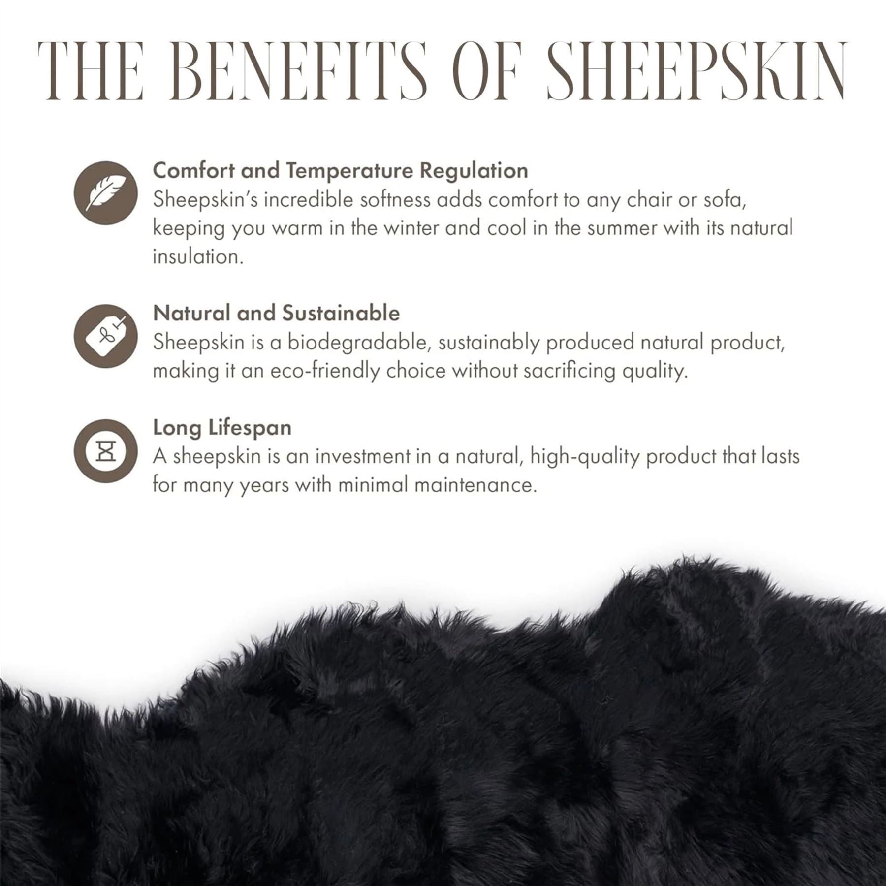 Genuine Sheepskin Quad Natural Fluffy Silky Soft Real Wool Rug