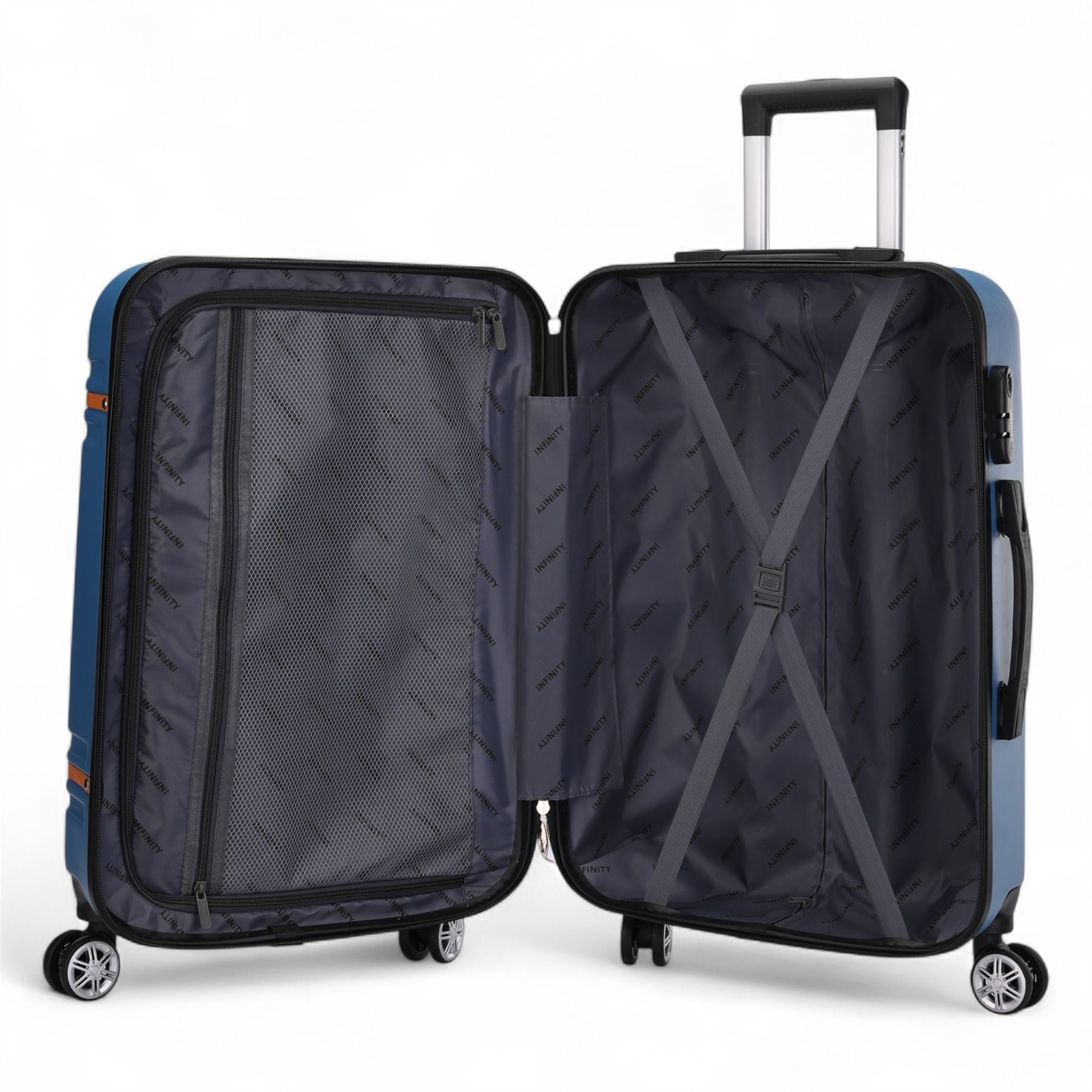 Calgary Large Hard Shell Suitcase in Blue