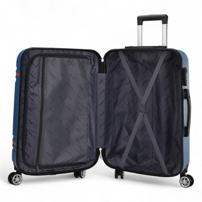 Calgary Large Hard Shell Suitcase in Blue