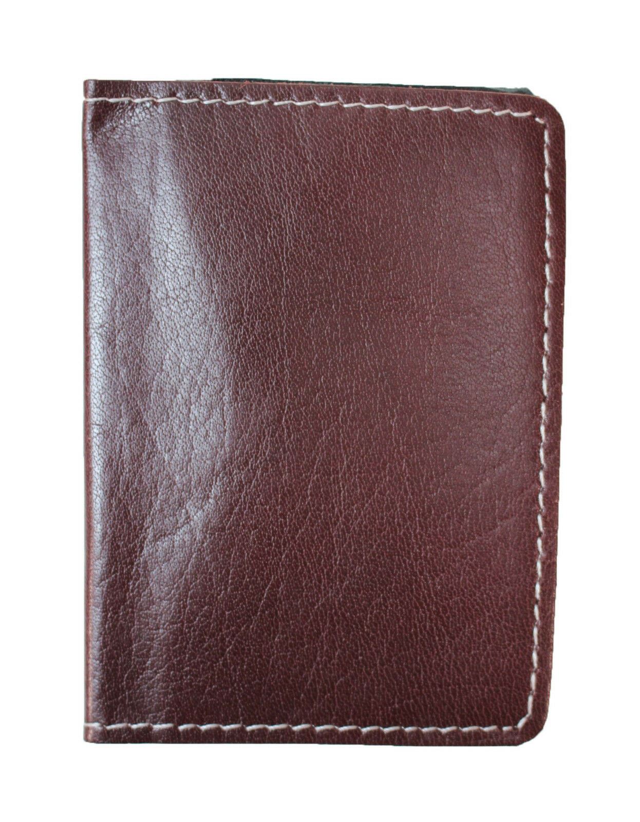 100% Genuine Real Leather Top Quality Unisex Mini Slim Wallet Credit Card Holder - Upperclass Fashions 