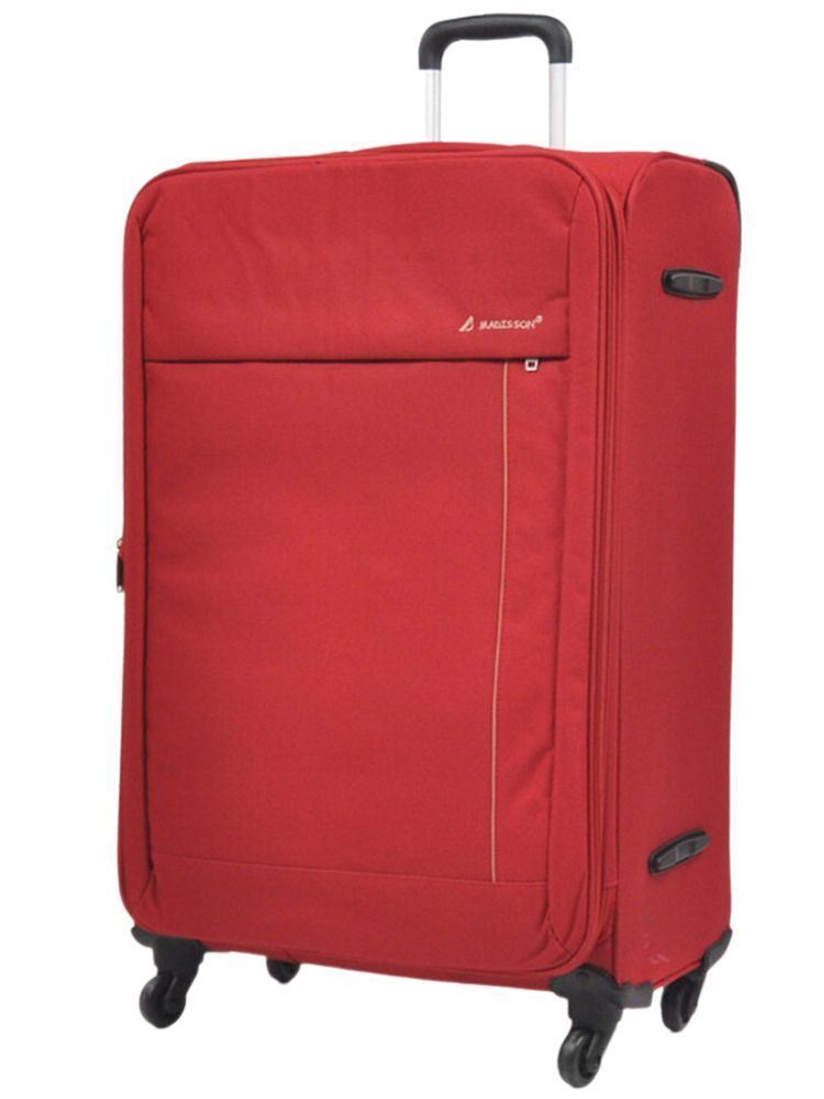 Carrollton Large Soft Shell Suitcase in Red