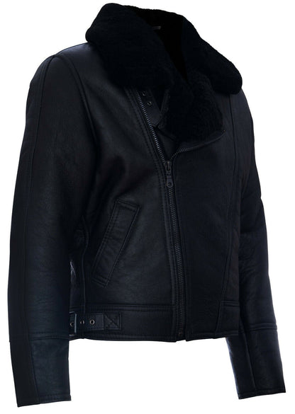 Mens Flying Sheepskin WW2 Bomber Jacket-Haverhill