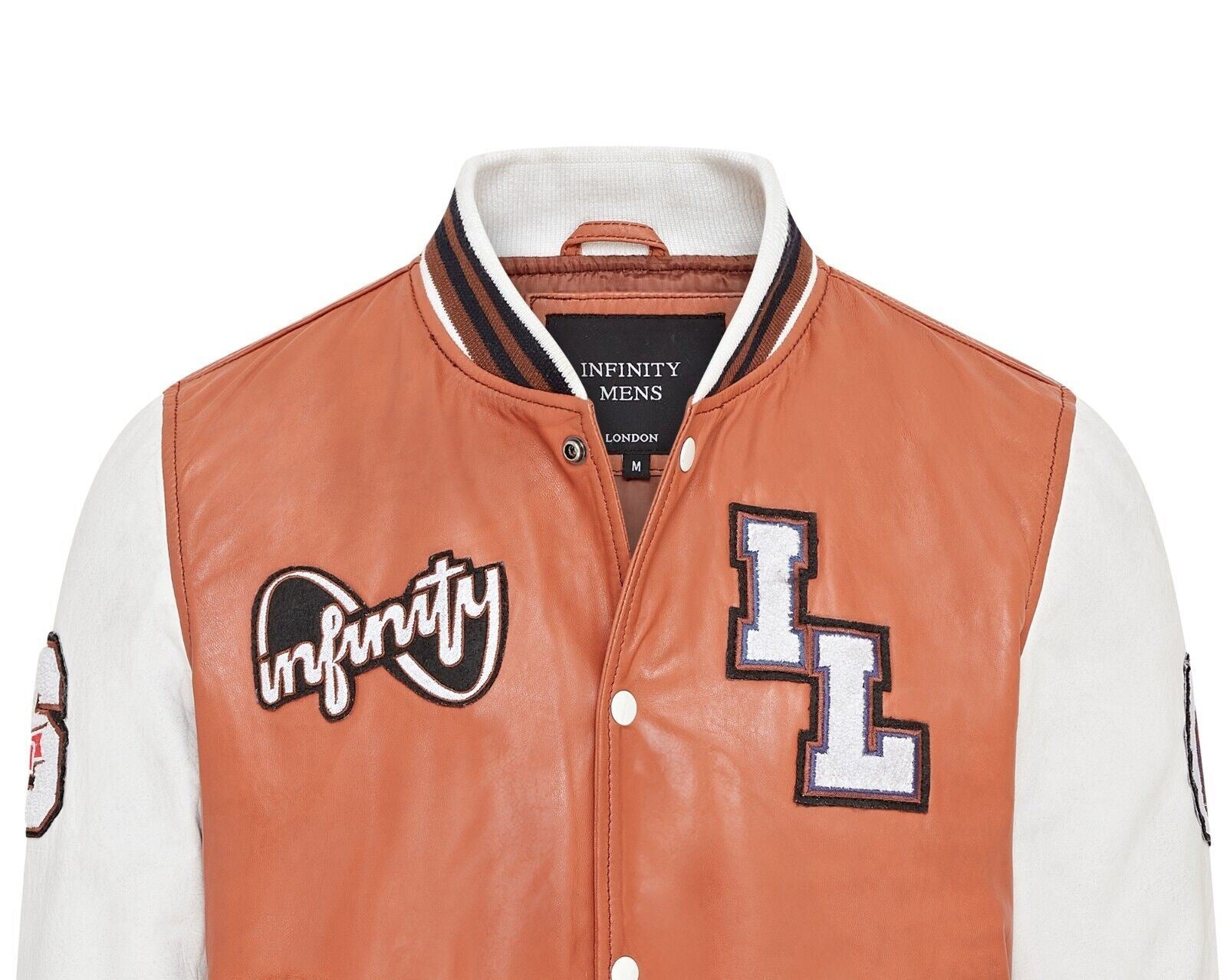 Mens Baseball Leather Letterman Bomber Jacket - Walthamstow