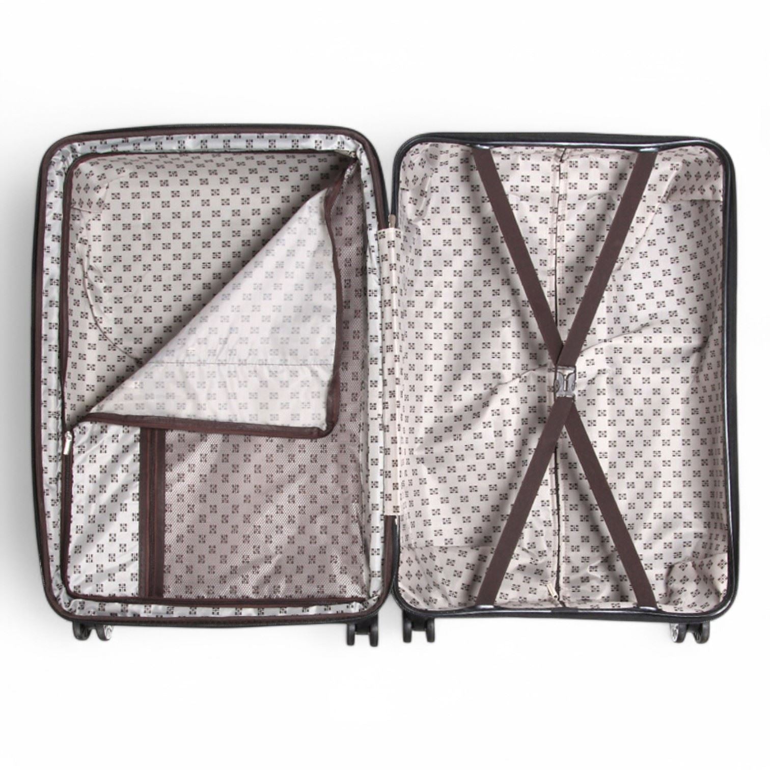 Ballina Large Hard Shell Suitcase in Black Queen Rosses