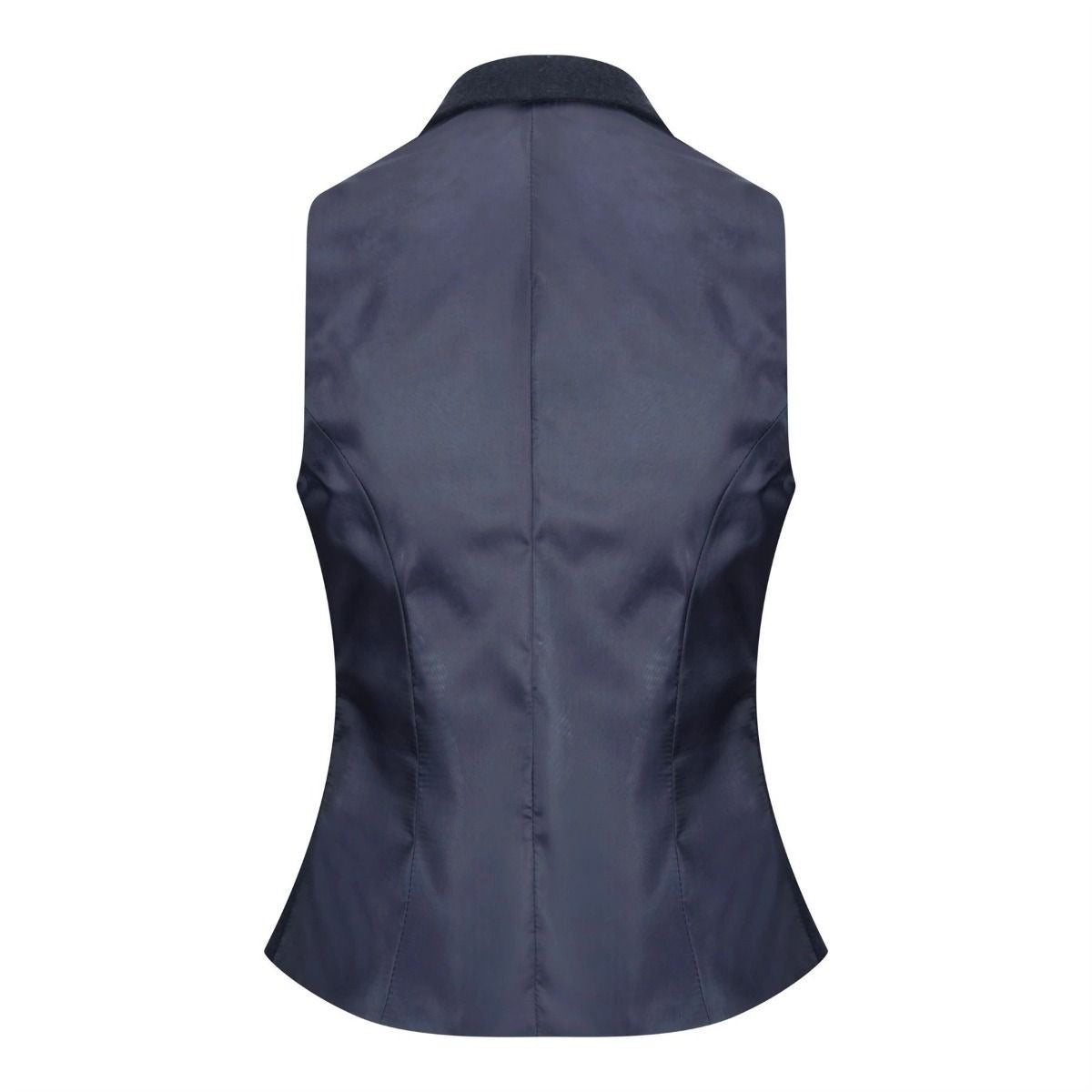 Womens 1920s Navy Blue Wool Classic Retro Vintage Waistcoat