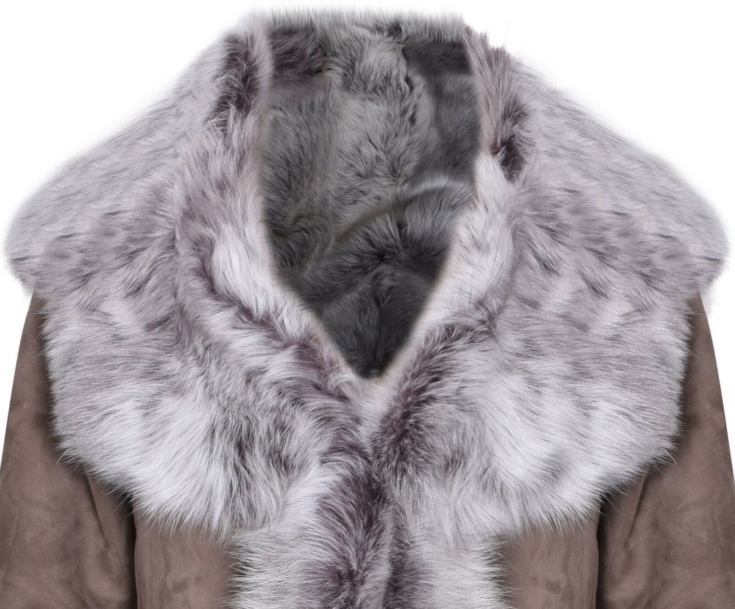 Womens Suede Toscana Sheepskin Trench Coat-Rochester