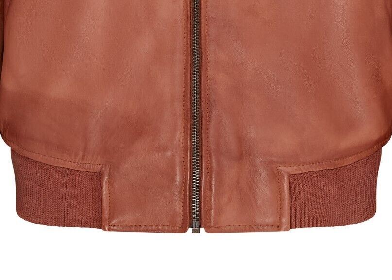 Mens Soft Leather MA-1 Varsity Bomber Jacket  - Uppingham