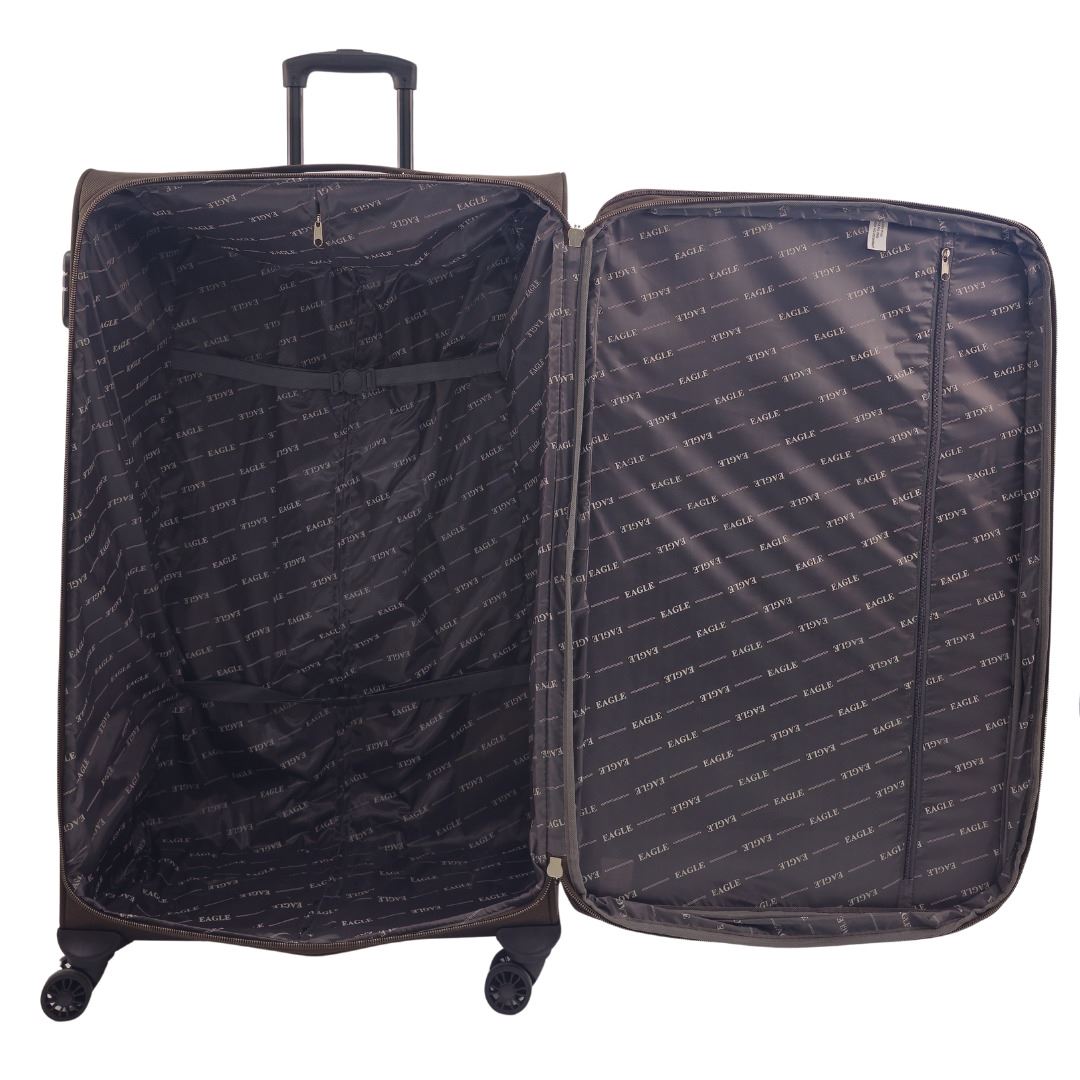 Ashland Extra Large Soft Shell Suitcase in Brown