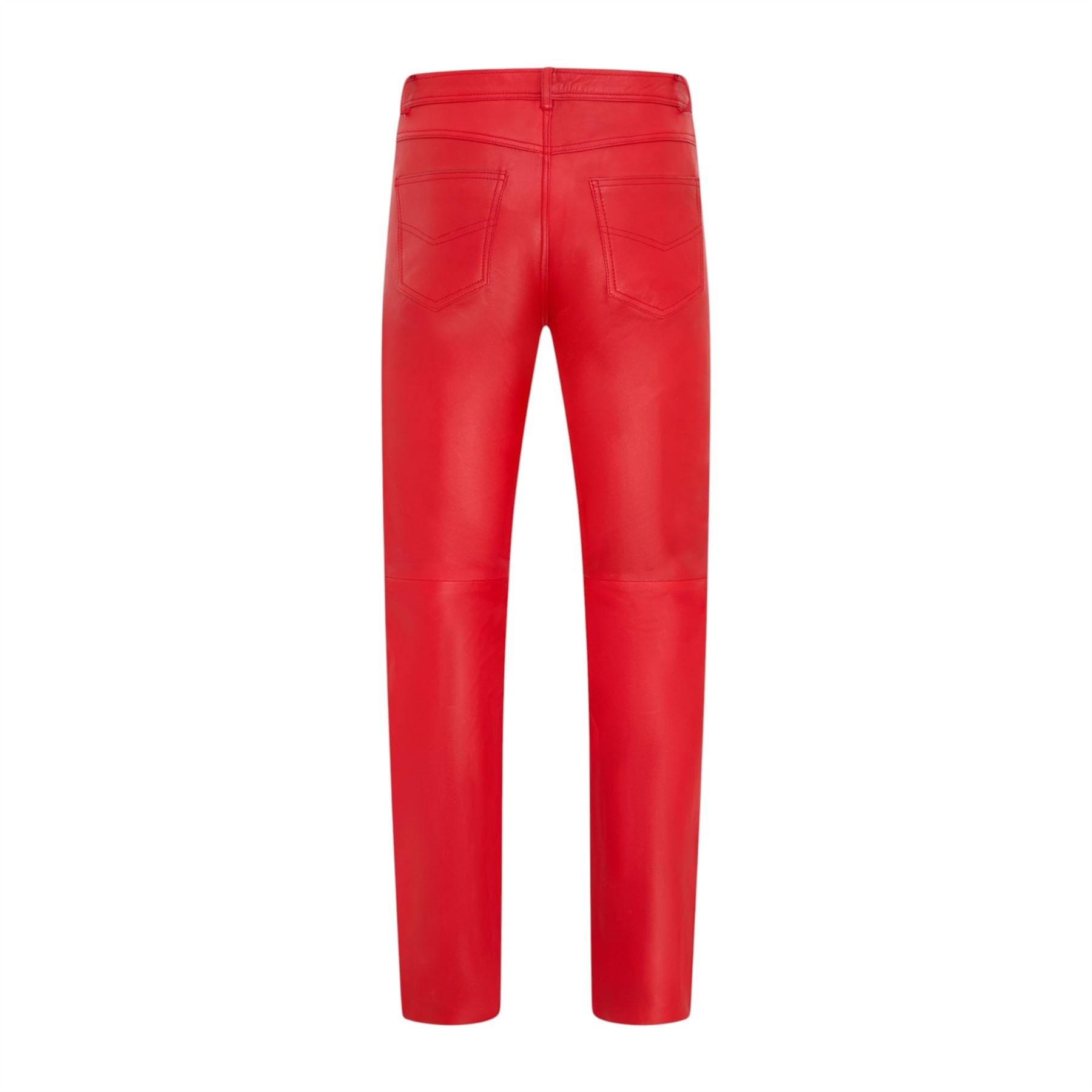 Mens Lamb Leather 501 Biker Jeans - Istanbul