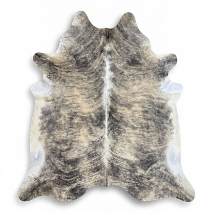 Natural Cow Leather Cowhide Hairon Rug - Light Brindle