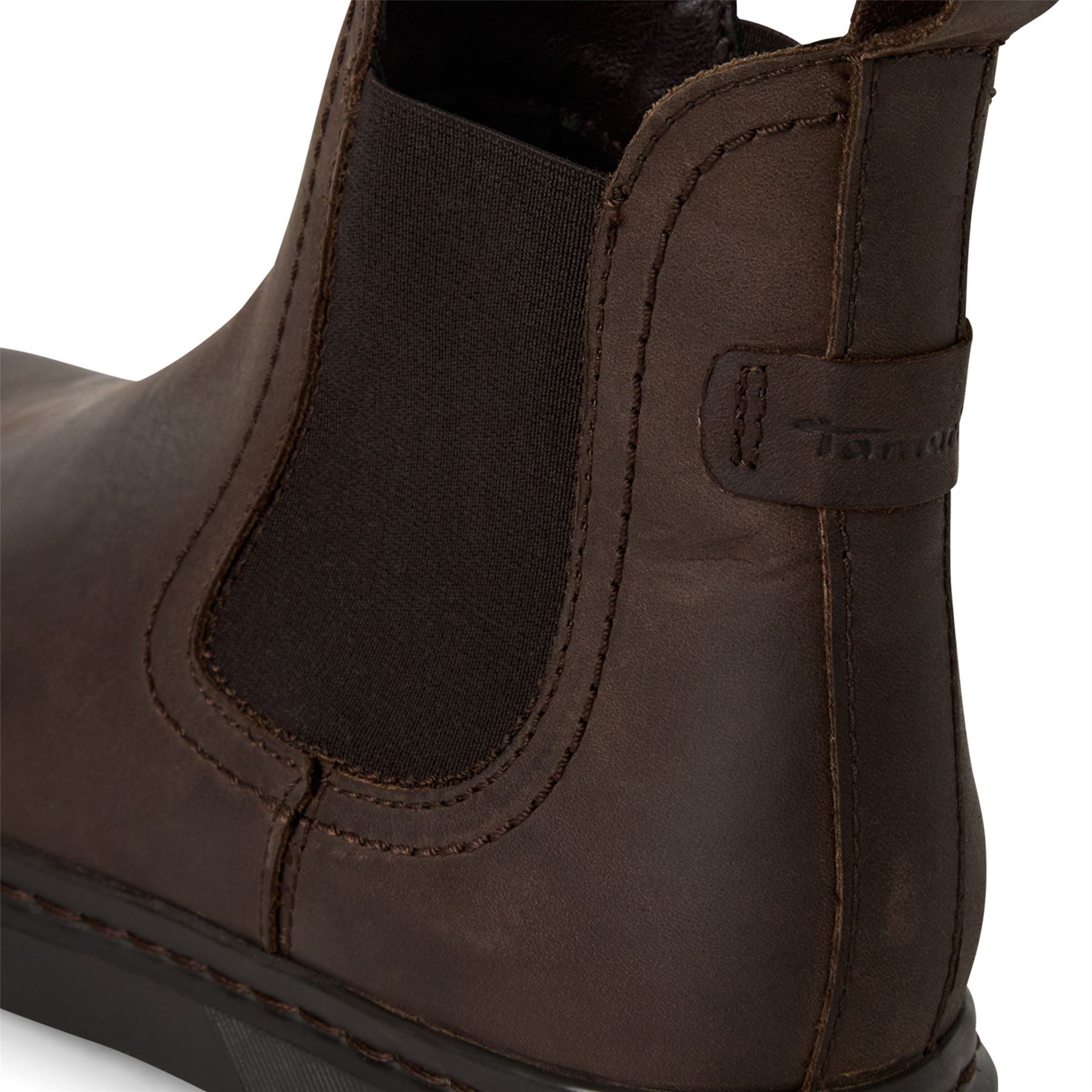 Tamaris Womens Brown Leather Classic Chelsea Ankle Boots