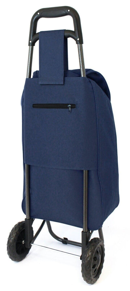 40L Lightweight Shopping Trolley Wheeled Folding Durable Cart Strong Bag Grocery