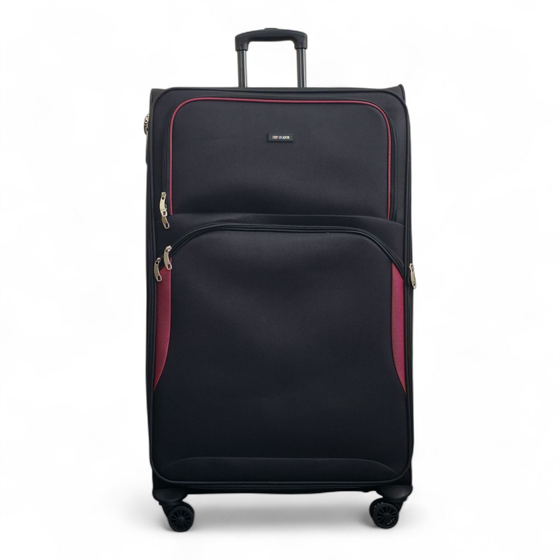 Gosford X-Large Soft Shell Suitcase in Black
