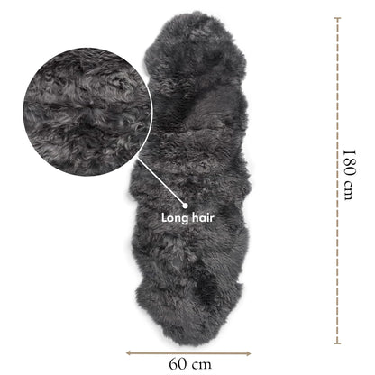 Genuine Sheepskin Double Natural Fluffy Silky Soft Real Wool Rug