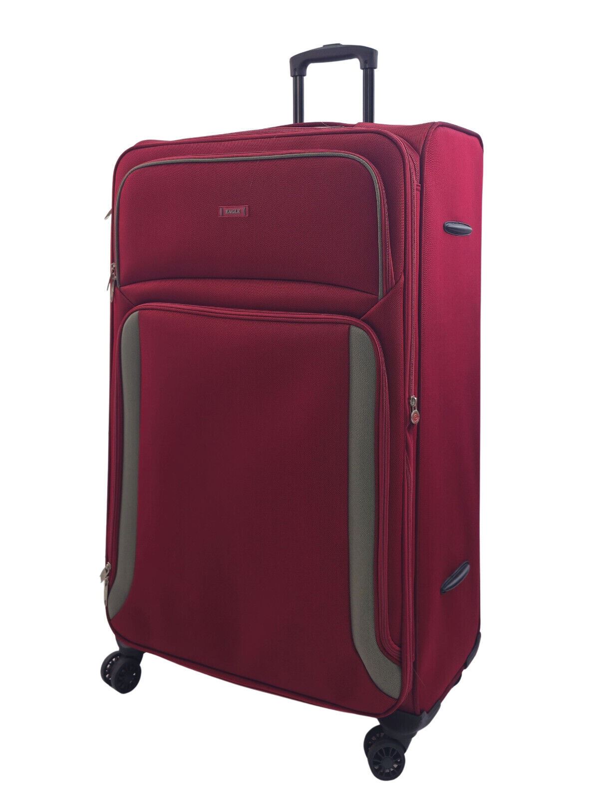 Ashland Extra Large Soft Shell Suitcase in Burgundy