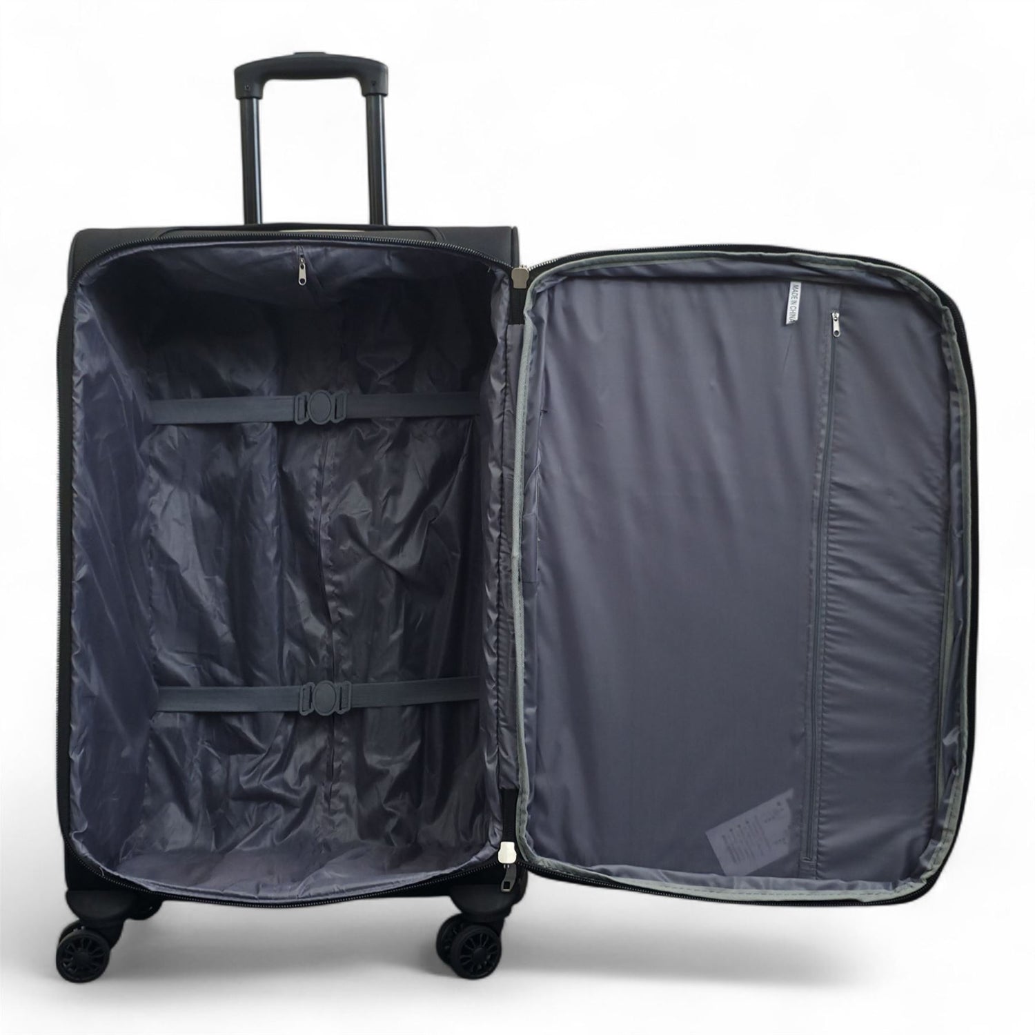 Gosford Set of 4 Soft Shell Suitcase in Black