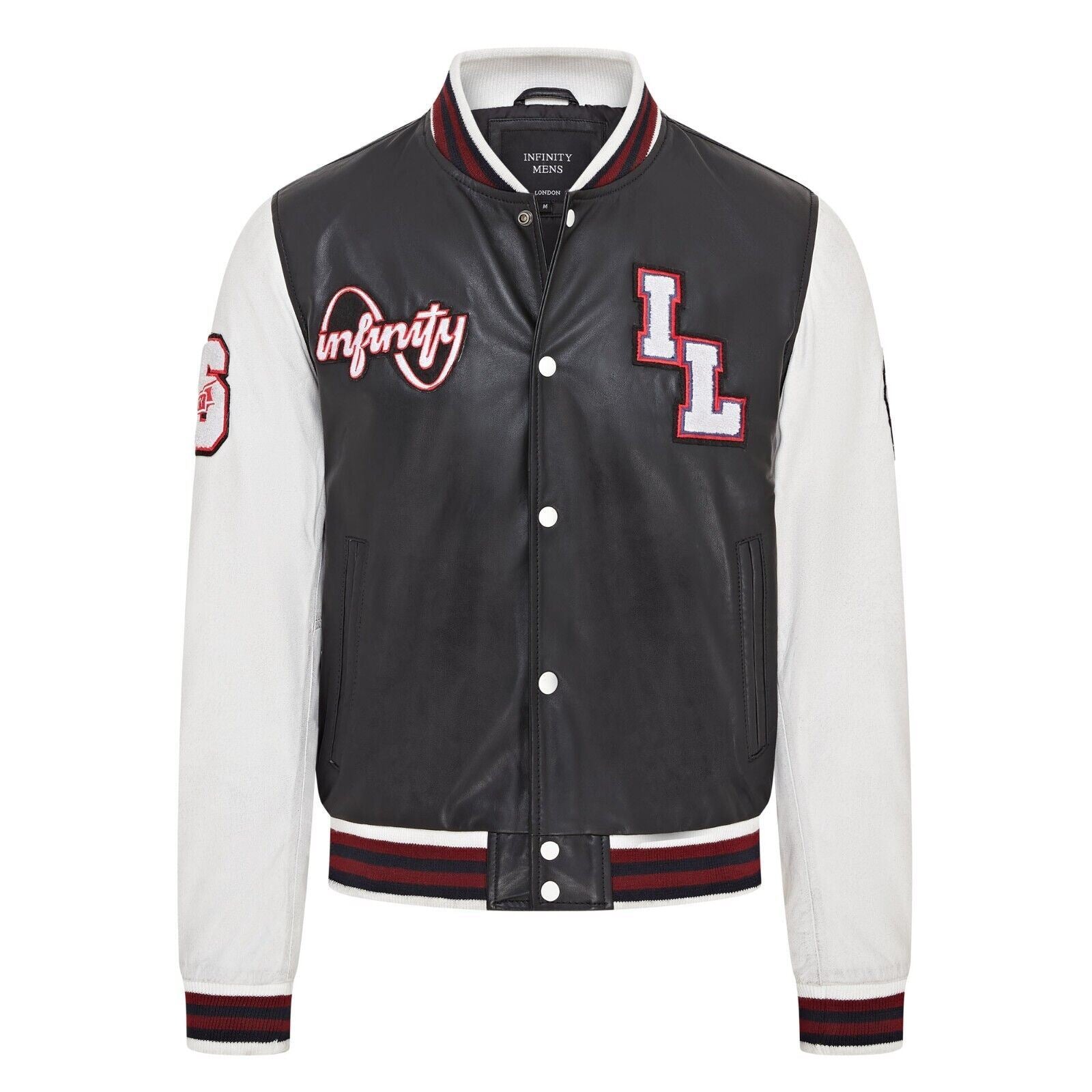 Mens Baseball Leather Letterman Bomber Jacket - Walthamstow