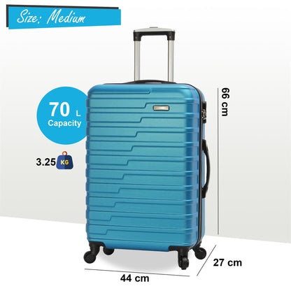 Crossville Medium Hard Shell Suitcase in Blue