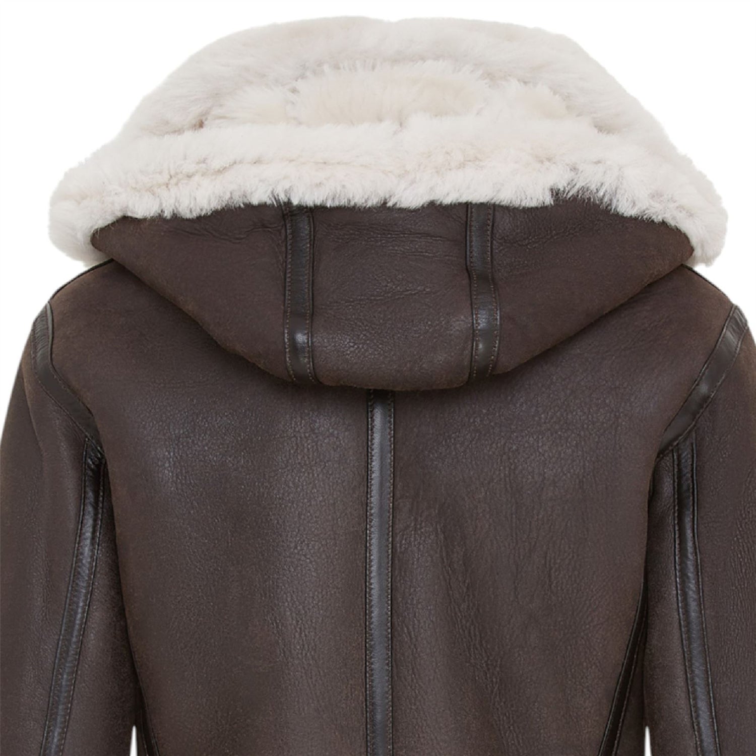 Womens Warmer Hooded Sheepskin Leather Jacket-Orford
