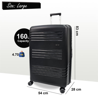 Brookwood Large Hard Shell Suitcase in Black