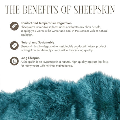 Genuine Sheepskin Double Natural Fluffy Silky Soft Real Wool Rug