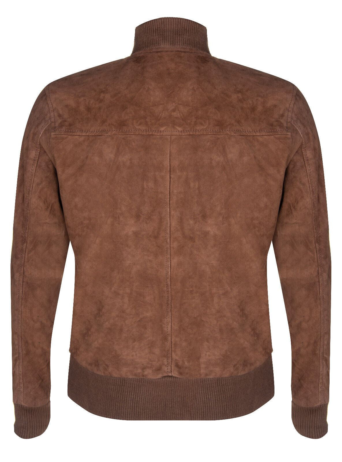 Mens Suede MA-1 Bomber Jacket-Cosham