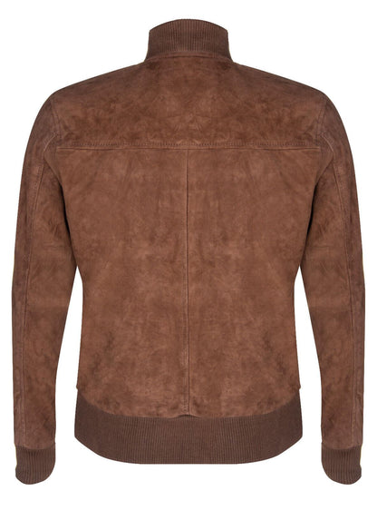Mens Suede MA-1 Bomber Jacket-Cosham