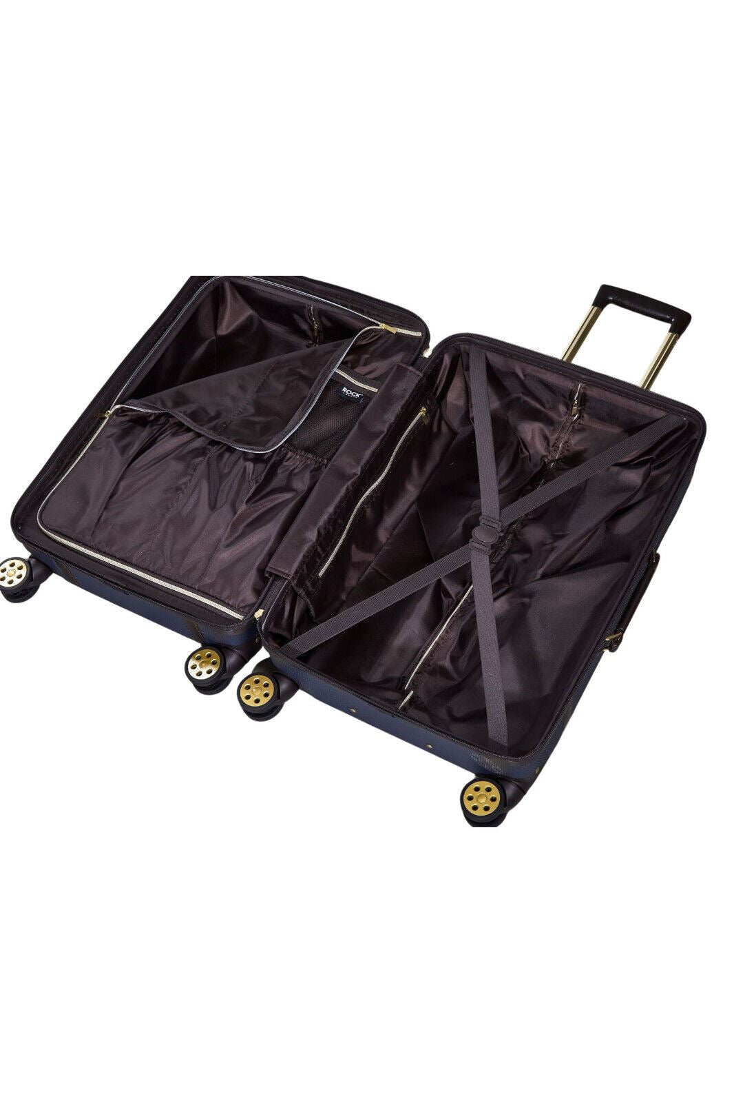 Hard Shell Navy Blue Luggage Suitcase Set Trunk Cabin Travel Bags
