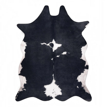 Natural Cow Leather Cowhide Hairon Rug - Hereford