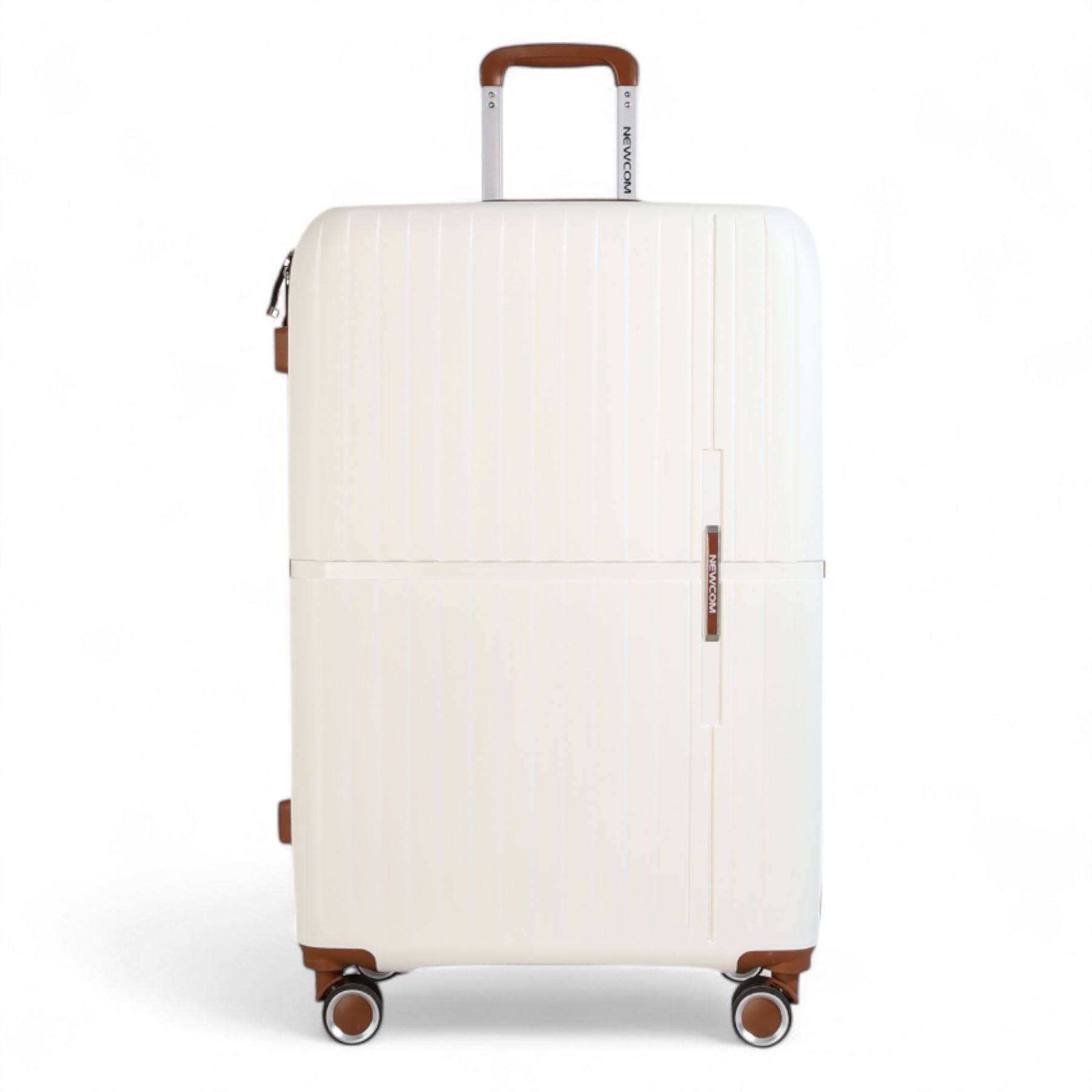 Corowa Large Hard Shell Suitcase in White