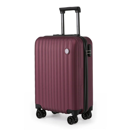 Edmonton Set of 3 Hard Shell Suitcase in Burgundy