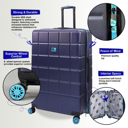 Hard Shell Cabin Suitcase 53 x 35 x 23 cm Luggage Suitable for Easyjet, Ryanair