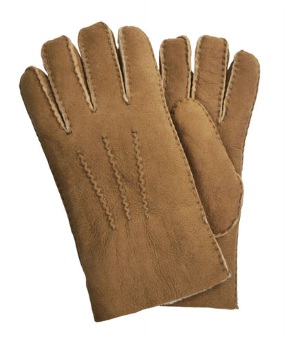 Mens Luxury Sheepskin Suede Leather Gloves