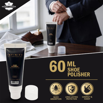 Leather Shoe &amp; Boot Shine &amp; Scuff Cover, 2 Pack Neutral Shoe Polish