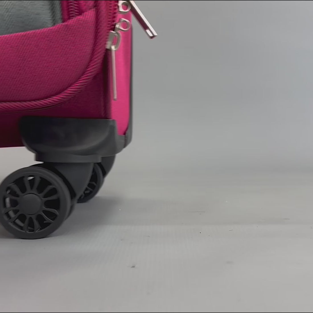 Ashford Large Soft Shell Suitcase in Burgundy