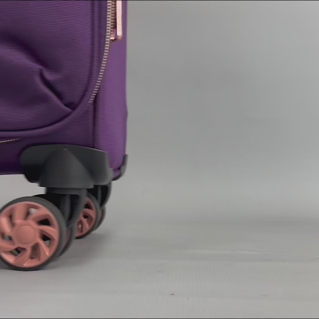 Birmingham Large Soft Shell Suitcase in Purple